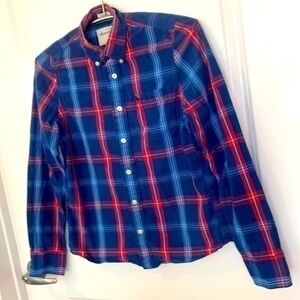 ABERCROMBIE KIDS | Kids XL Multi Colored Button Down Long Sleeve Flannel Shirt.